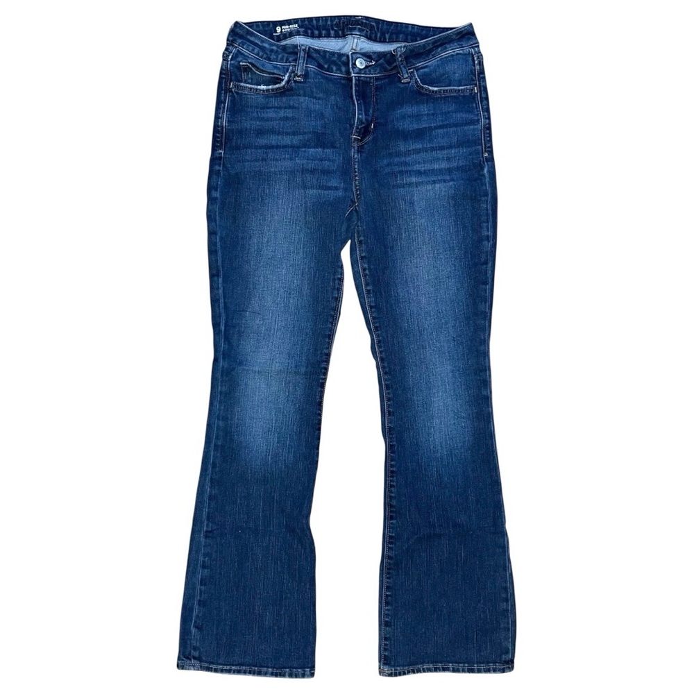 Arizona Jean Co. Jeans Women’s 9 Short Blue Medium Wash Mid-Rise Boot Cut 30x30